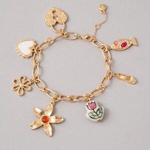 AEO Hearts & Stars Charm Bracelet